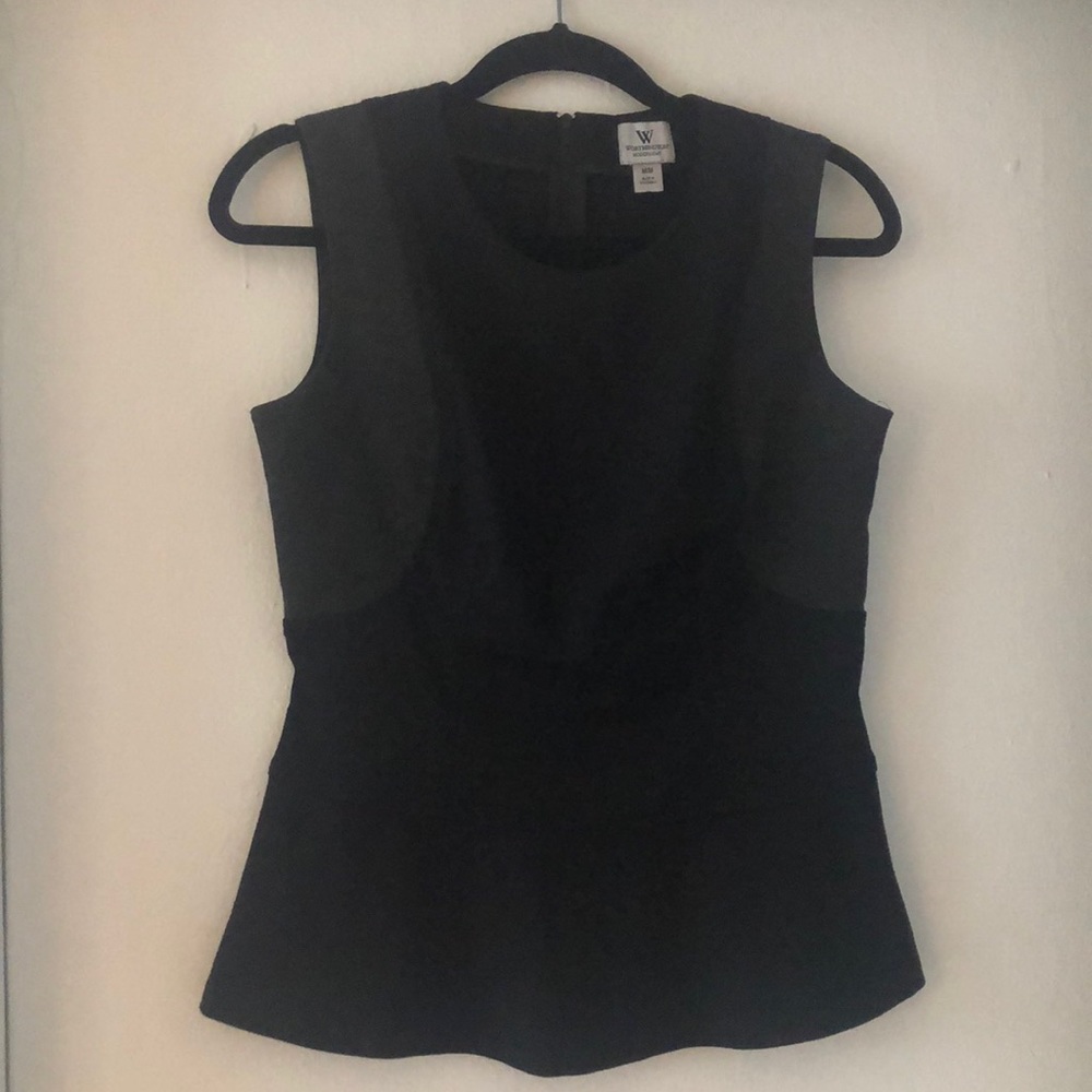 Black Worthington Peplum Top